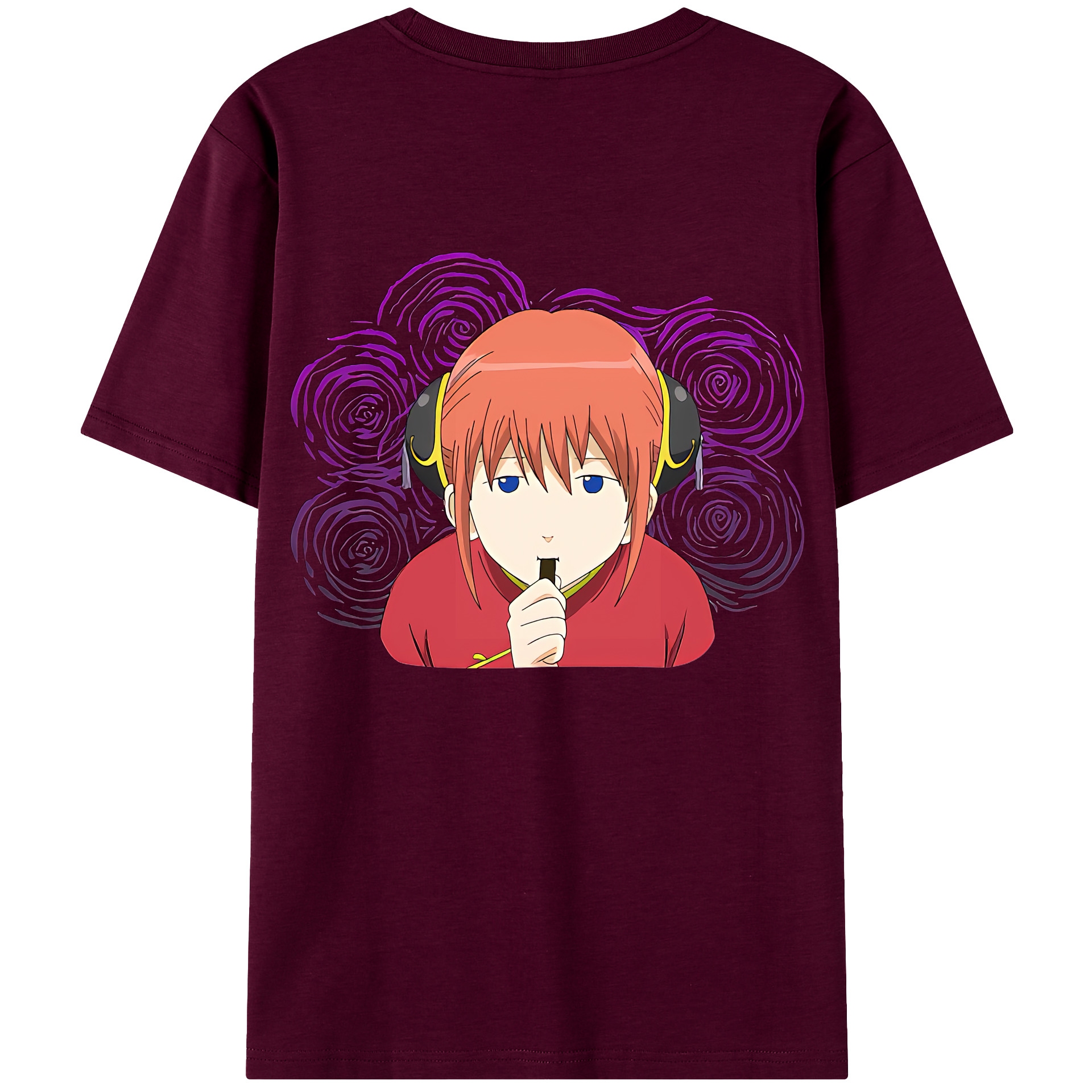 （画像用） ぎんたま 坂田銀時（さかたぎんとき） 神楽 志村新八（しむら しんぱち） GINTAMA Sakata Gintoki Kagura Shimura Shinpachi レディース半袖Tシャツ(バックプリント)